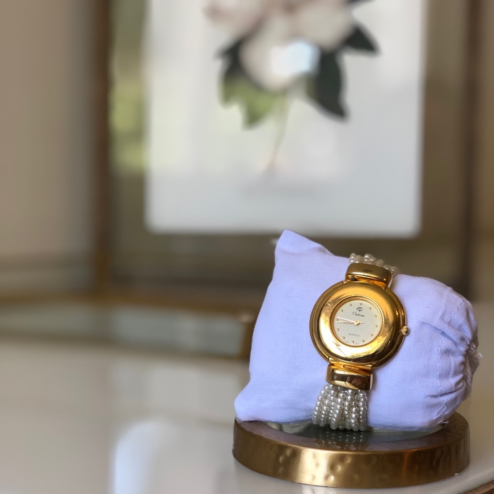 🕰 VINTAGE PEARL WATCH 🕰